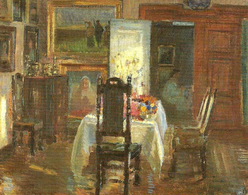 helga ancher interior oil painting picture